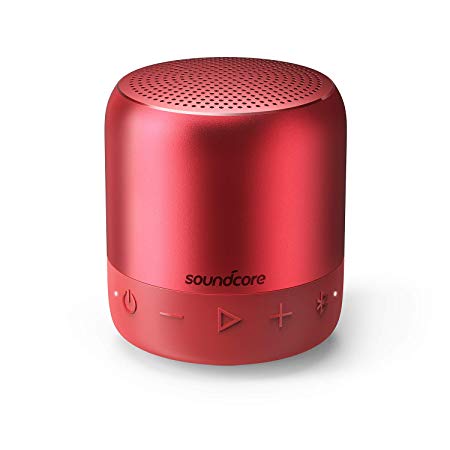 Soundcore Mini 2 Pocket Bluetooth IPX7 Waterproof Outdoor Speaker, Powerful Sound with Enhanced Bass, 15-Hour Long-Lasting Playtime, Wireless Stereo Pairing, Ultra-Portable Design, On-The-Go-Music