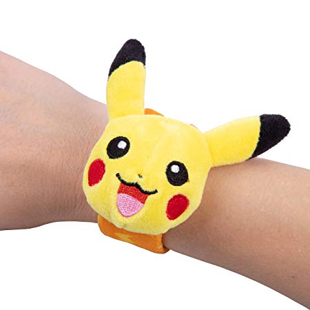 Pokémon Pikachu Plush Slapband Wrist Slap Bracelet - One Size Fits All