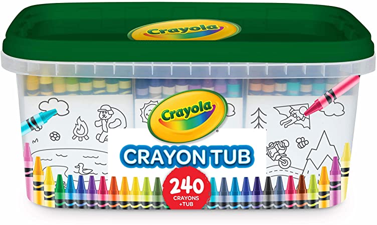 Crayola 240 Crayons, Bulk Crayon Set, 2 of Each Color, Gift for Kids, Ages 3, 4, 5, 6, 7