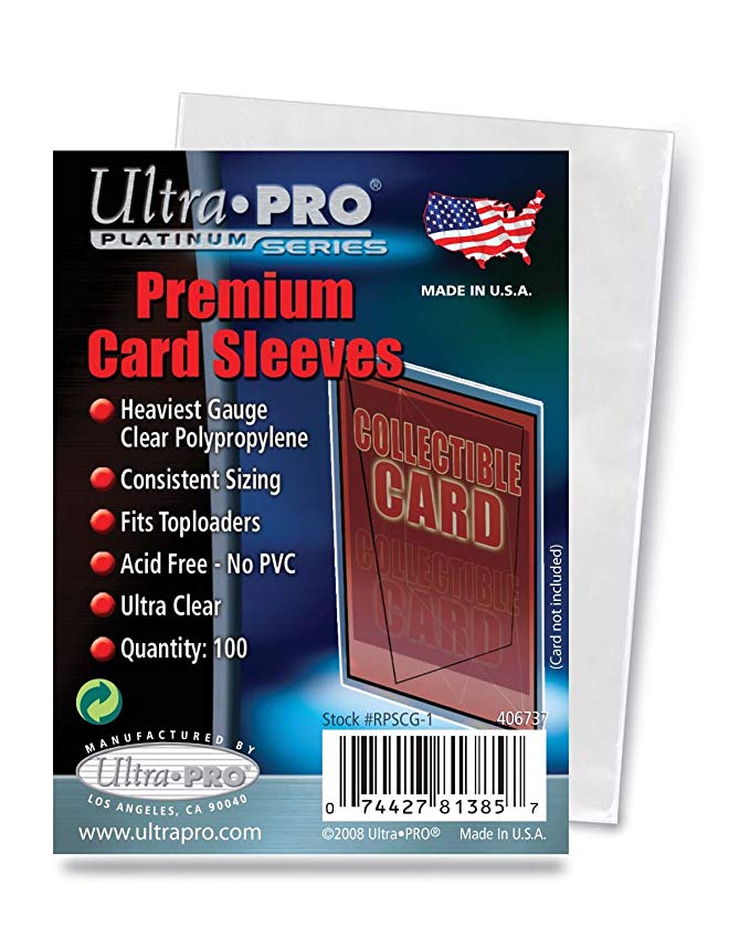 Ultra Pro Card Premium Card Sleeves Pack (100 Sleeves)