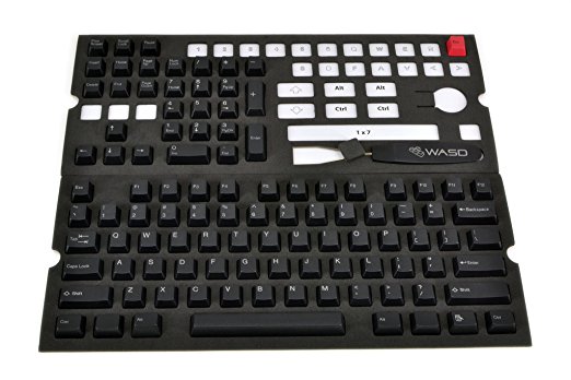 Doubleshot PBT 104-Key Cherry MX Keycap Set - Black/Slate