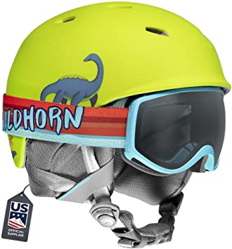 Wildhorn Spire Snow & Ski Helmet w/Goggles for Kids and Youth - ASTM Certified - US Ski Team Official Supplier