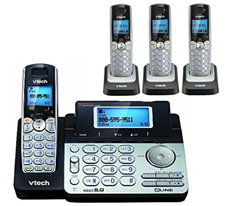 Vtech DS6151 Base with 3 Additional DS6101 Cordless Handsets Bundle