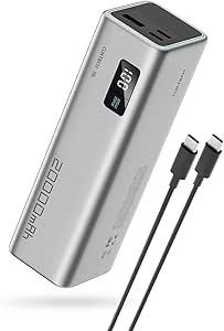 15 SE Power Bank, 20000mAh 85W Portable Laptop Charger, 3-Port Fast Charging, PD3.0 PPS USB C Battery Pack for MacBook Air, Dell XPS 13, iPad, iPhone 15/14, Samsung S24, Steam Deck and More