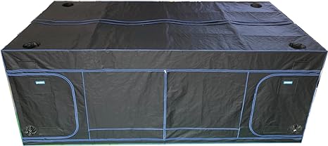 10'x20'x7.5' 600x300x230cm Yuxian Very Big Indoor Grow Tent, Dia 22mm Stable Stand,Without sidebars. High Reflectivity Mylar Fabric Tent with Durable Smooth Zippers(120x240x90in)