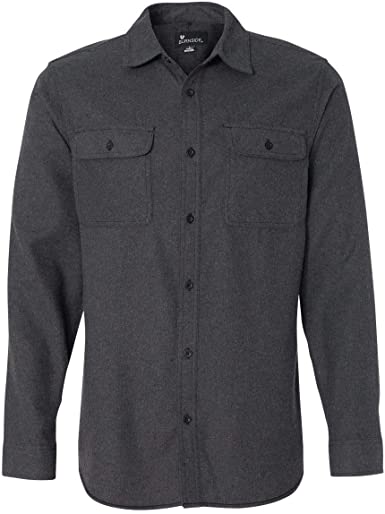 Burnside Long Sleeve Solid Flannel Shirt (BU8200)