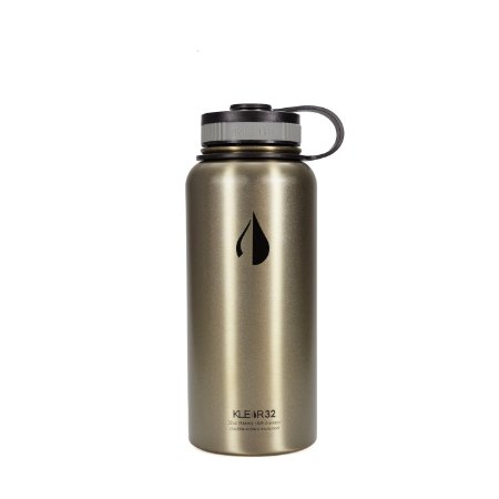 Klear Bottle - 32 Oz Stainless Steel Water Bottle - Double Wall Vacuum Insulated