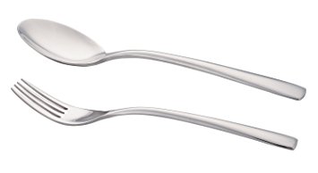 LIANYU Stainless Steel Fork & Spoon Set for BIG Kids, 6.5-inch Long Utensil Flatware Set, Gift Box Pack, Dishwasher Safe
