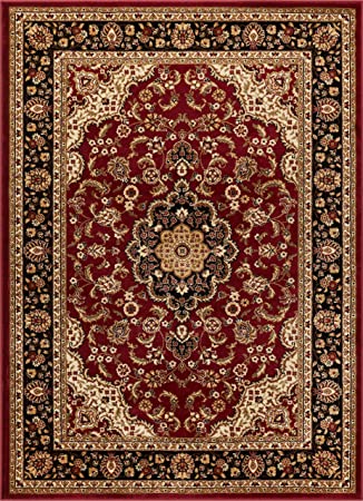 Well Woven Barclay Medallion Kashan Red Traditional Area Rug 9'3'' X 12'6''