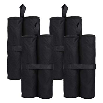 Yaheetech 4pcs 20kg Parasol/Gazebo Leg Weights Pole Sand Base Bags Feet Anchor for Marquee Party Tent Set