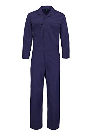 Kolossus Deluxe Long Sleeve Cotton Blend Coverall with Multi Pockets and Antistatic Zipper