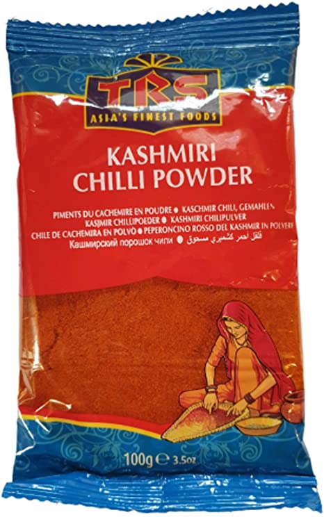 TRS Kashmiri Chilli Powder 100g Red Cooking Spice Ground Food Dish Hot Vegetables Indian Asia's