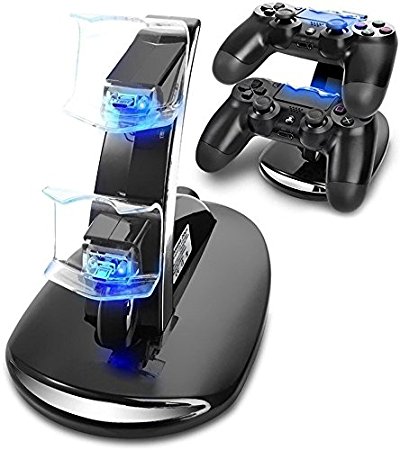 PS4 Controller Charging Station, Playstation 4 Games Dualshock 4 Dock Charger Stand Cradle Holder for PS4, PS4 Slim, PS4 Pro Controller
