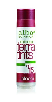 Alba Botanica Terratints, Bloom Lip Balm, 0.15 Ounce