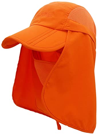 Surblue Neck Face Flap Outdoor Cap UV Protection Sun Hats Fishing Hat Quick-Drying UPF50
