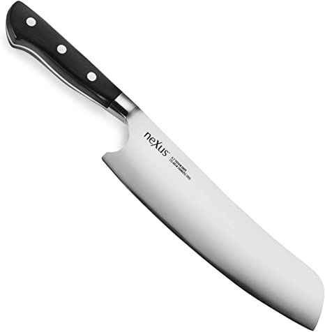 Nexus BD1N 8.5-inch Fusion Chef's Knife, 63 Rockwell Hardness, American Stainless Steel with G10 Handle