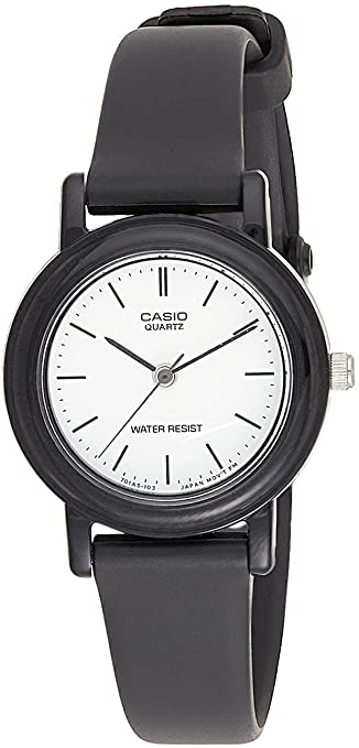 Casio Women's LQ139BMV-7E Black Resin Quartz Watch with Black Dial