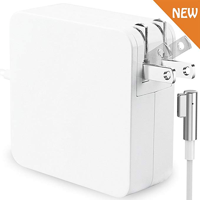 Kuool Charger 60W Replacement Compatible with MacBook Pro Magsafe L-Tip Replacement Power Adapter for MacBook Pro 13-inch - Before Mid 2012 White