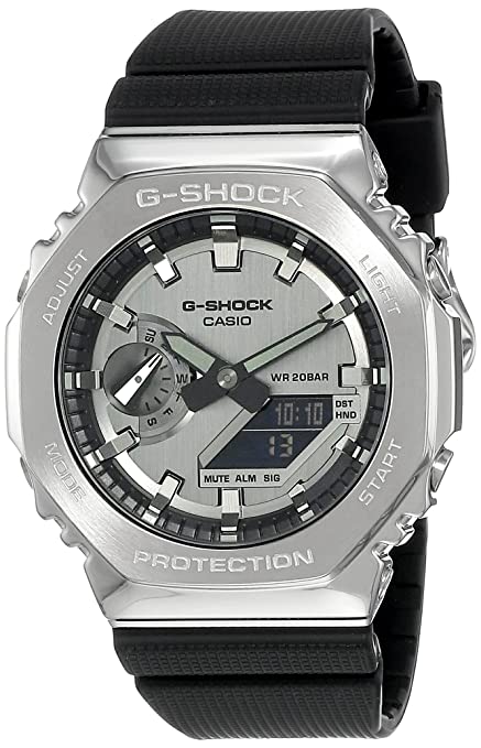 Casio Analog-Digital Gray Dial Men's Watch-GM-2100-1ADR