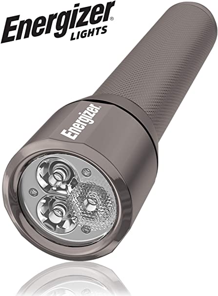 Energizer High-Powered LED Flashlights, IPX4 Water Resistant, Super Bright, Aircraft Grade Metal Tactical Flashlight, USB Rechargeable or AA Battery Option (Batteries Included)
