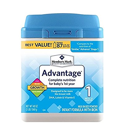 Member's Mark Infant Formula, Advantage (48 oz.)