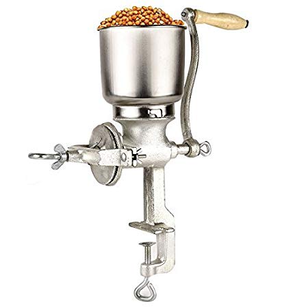 Yosoo Hand-operated Corn Grinder Corn Wheat Coffee Cast Iron Big Hopper Grain Manual Grinder Home Commercial Hand Mill