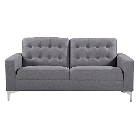 Casper - Luxury Upholstered Fabric Sofa, Scandinavian Design (2 Seater)