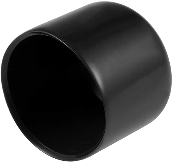 uxcell 15pcs Rubber End Caps 1"(25mm) ID Vinyl Round End Cap Cover Screw Thread Protectors Black