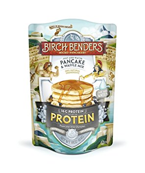 Performance Protein Pancake and Waffle Mix with Whey Protein by Birch Benders, 16 Grams Protein Per Serving, Non-GMO Verified, 16oz