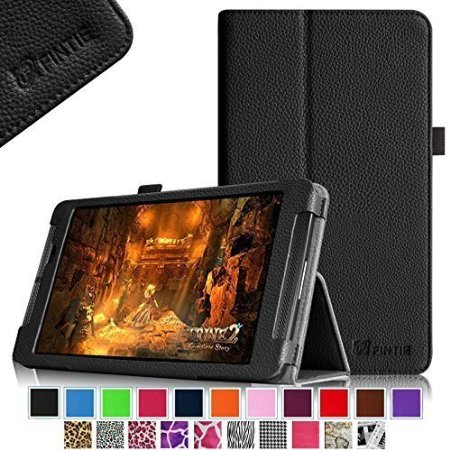 Fintie NVIDIA SHIELD Tablet K1 Folio Case - Slim Fit Vegan Leather Cover with Auto WakeSleep Feature for 2015 NVIDIA SHIELD Tablet K-1 80-Inch Compatible with 2014 NVIDIA Shield 2 8 Black