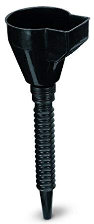 Lumax LX-1609 Black Two-Piece Funnel with Flex Spout