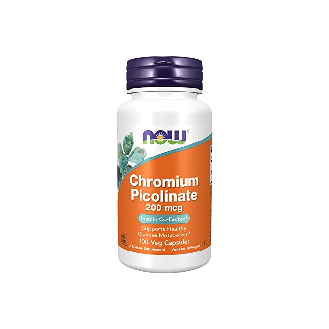 Now Foods Chromium Picolinate 200 Mcg, 100 Capsules