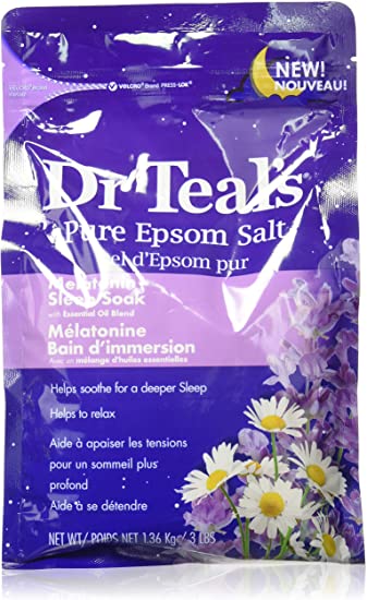Dr Teal's Melatonin Sleep SoakPure Epsom Salt, 1.36 kilogram (DRT0019725)