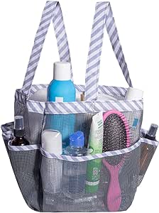 Mesh Shower Caddy Portable, Quick Dry Hanging Shower Tote Bag for College Dorm Room Essentials, Large Capacity Shower Caddy Dorm for Bathroom Gym Swimming