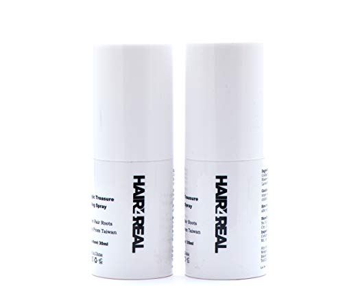 Hair4Real Transparent Hair Locking Spray for All Hair Fibres, 30ml (Pack of 2)