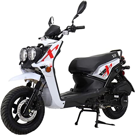 X-PRO X19 150cc Moped Scooter Street Scooter Gas Moped 150cc Adult Scooter Bike (Factory Package, White)