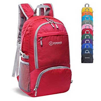 ZOMAKE 30L Lightweight Packable Backpack Water Resistant Hiking Daypack,Small Travel Backpack Foldable Camping Outdoor Bag