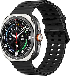 MoKo Sport Band Compatible with Samsung Galaxy Watch Ultra Band 47mm (2024) Women Men, Breathable Soft Silicone Waterproof Watch Strap Accessories for Samsung Watch Ultra Band