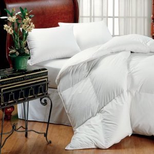 Goose Down Alternative Double Fill Comforter (Duvet) Queen and King Size , WHITE , KING, WHITE