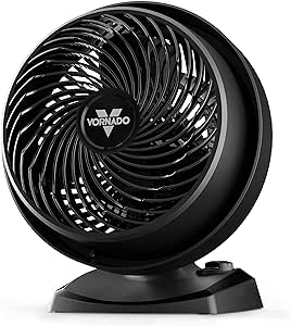 Vornado 52 Whole Room Air Circulator Fan with 3 Speeds, Black