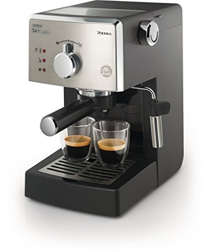 Saeco HD8325/47 Poemia Class Manual Espresso Machine, Black