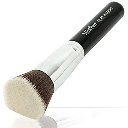 Foundation Makeup Brushes Best Flat Top Kabuki Cosmetic Tools For Blending Mineral Powder Bronzer Liquid & Concealer Smooth Flawless Skin From MintPear- Copper Ferrule
