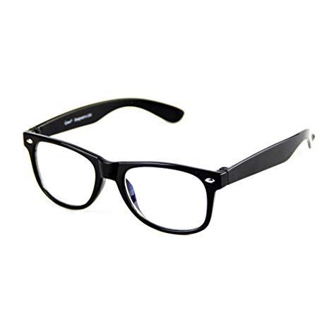 Cyxus Blue Light Blocking Glasses for Kids and Teens, Anti Eye Strain UV Computer Eyewear Clear Lens Eyeglasses (Black)