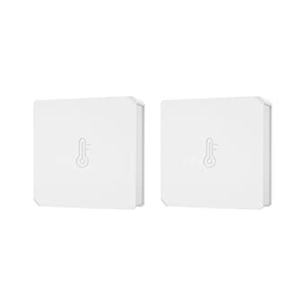 SONOFF SNZB-02 ZigBee Mini Indoor Temperature and Humidity Sensor for Checking the Room Climate 2-Pack, SONOFF ZigBee Bridge Required, Indoor Thermometer Hygrometer with Alert, Compatible with Alexa