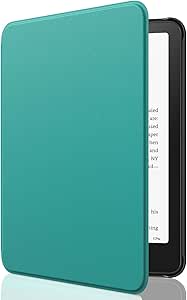 MoKo Case for All-New 7" Kindle Paperwhite (12th Generation-2024) and Kindle Colorsoft Signature Edition 2024, Lightweight Shell Cover with Auto Wake/Sleep for Kindle Paperwhite 2024, Jade Green