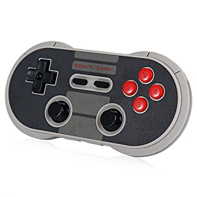 Joyhero Wireless Bluetooth Classic 8Bitdo NES30 Pro Game Controller for iOS and Android Gamepad - PC Mac Linux - Round¡­