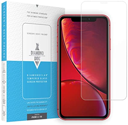 Diamond Dog Screen Protector for iPhone 11 / XR - HD Tempered Glass with DiamondClad Technology | Lab Tested Screen Protection Prevents Scratches, Smudges, Breaks, and Fingerprints | Case Friendly