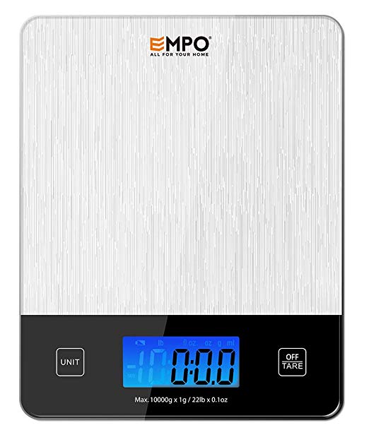 New Arrival Professional Digital Kitchen Scale EMPO® Food Scale - High Accuracy Electronic Cooking Scale with LCD Display and Tare Feature, Batteries Included