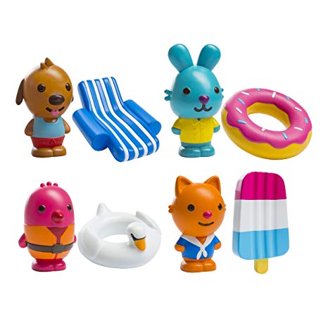 Sago Mini - BPA and Mold Free, Easy Clean Bath Squirters and Floaties - Gift Pack