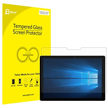 JETech Surface Pro 4 Screen Protector Tempered Glass Film for Microsoft Surface Pro 4 and Surface Pro 2017